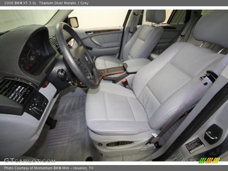 Titanium Silver Metallic / Grey 2006 BMW X5 3.0i