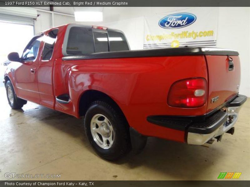 Bright Red / Medium Graphite 1997 Ford F150 XLT Extended Cab