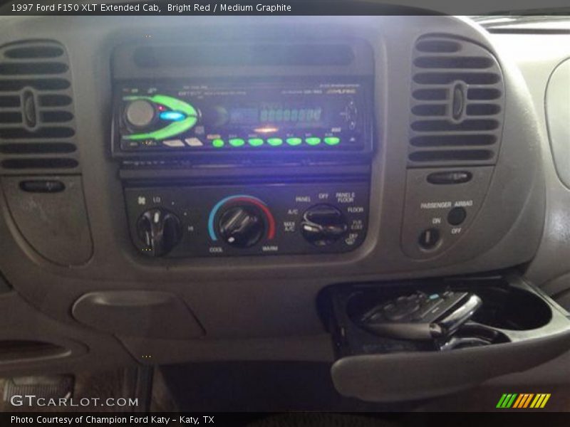 Bright Red / Medium Graphite 1997 Ford F150 XLT Extended Cab