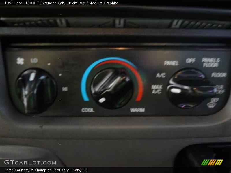 Bright Red / Medium Graphite 1997 Ford F150 XLT Extended Cab