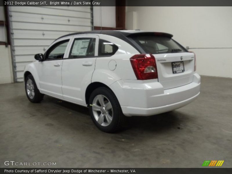 Bright White / Dark Slate Gray 2012 Dodge Caliber SXT