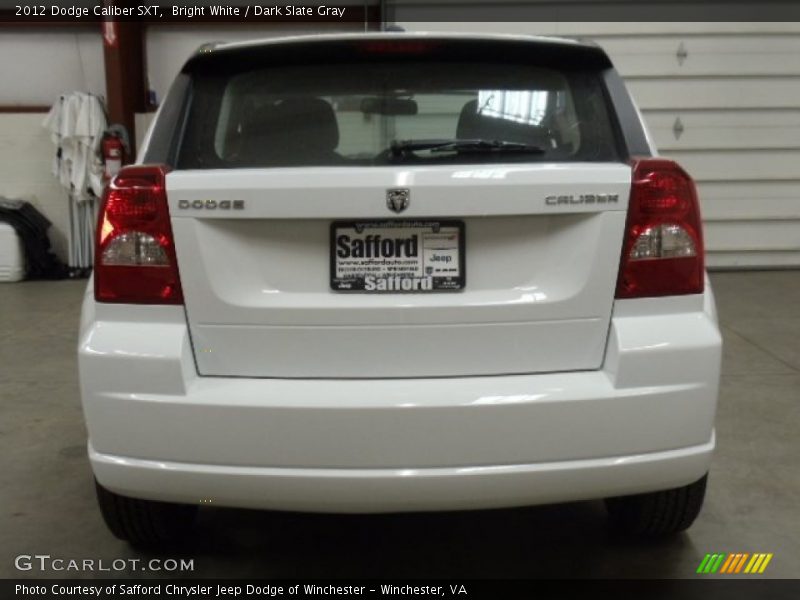 Bright White / Dark Slate Gray 2012 Dodge Caliber SXT
