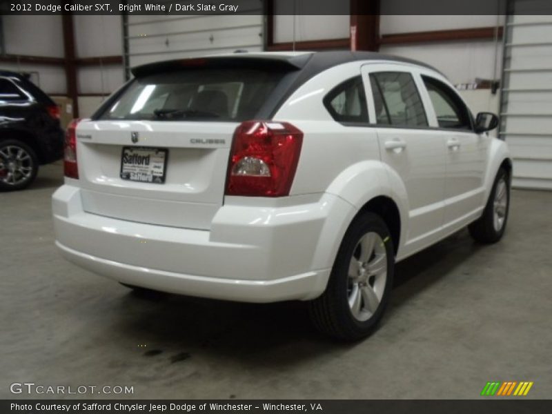 Bright White / Dark Slate Gray 2012 Dodge Caliber SXT