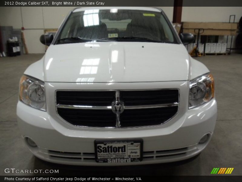 Bright White / Dark Slate Gray 2012 Dodge Caliber SXT