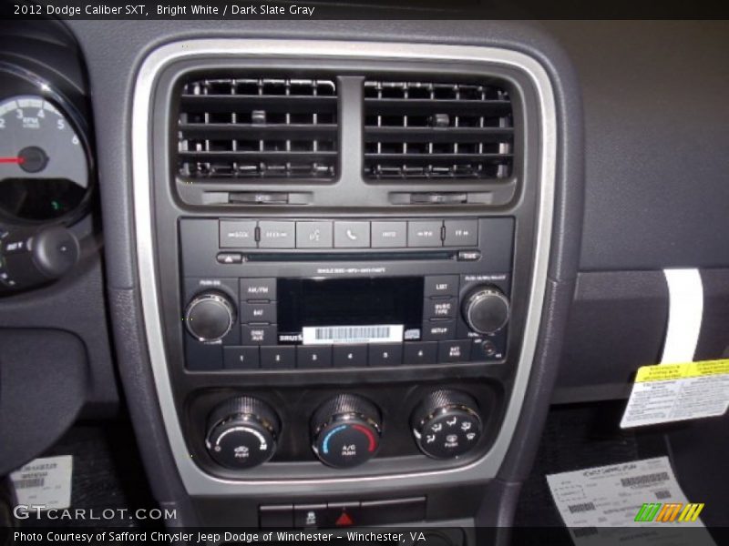 Bright White / Dark Slate Gray 2012 Dodge Caliber SXT