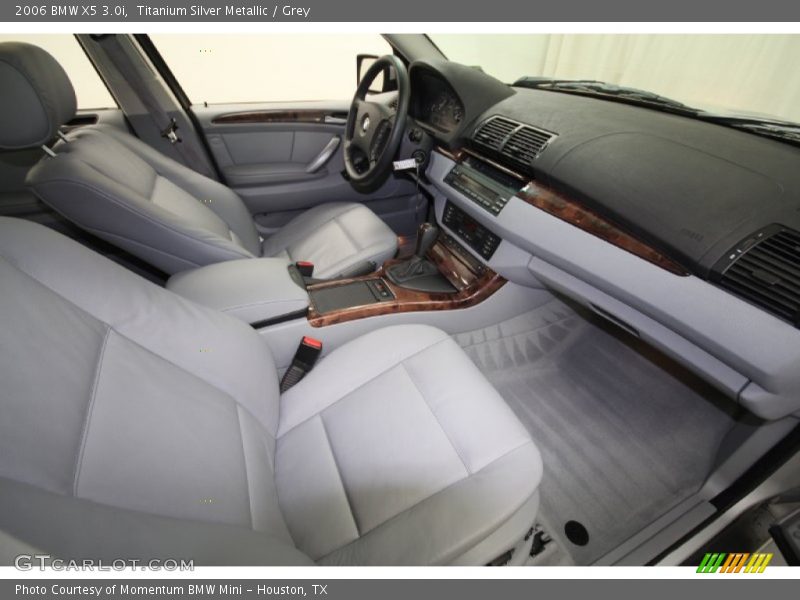 Titanium Silver Metallic / Grey 2006 BMW X5 3.0i