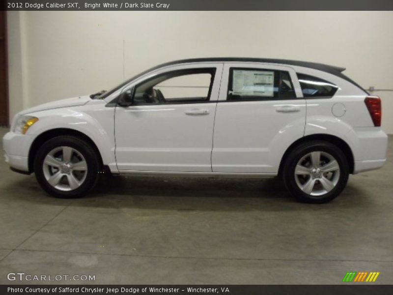 Bright White / Dark Slate Gray 2012 Dodge Caliber SXT