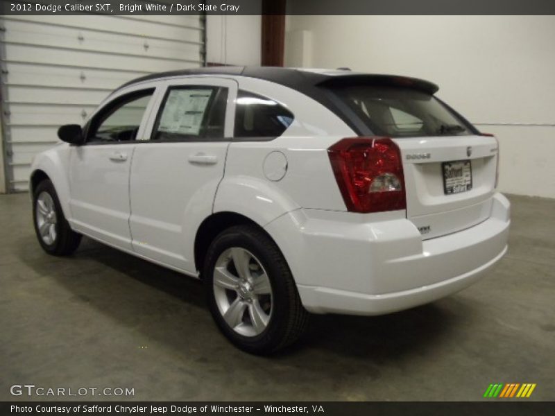 Bright White / Dark Slate Gray 2012 Dodge Caliber SXT