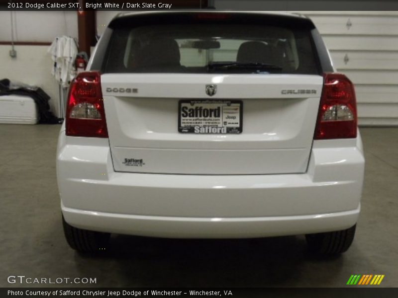 Bright White / Dark Slate Gray 2012 Dodge Caliber SXT