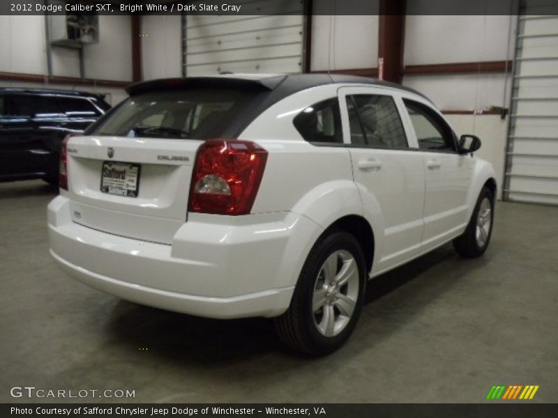 Bright White / Dark Slate Gray 2012 Dodge Caliber SXT