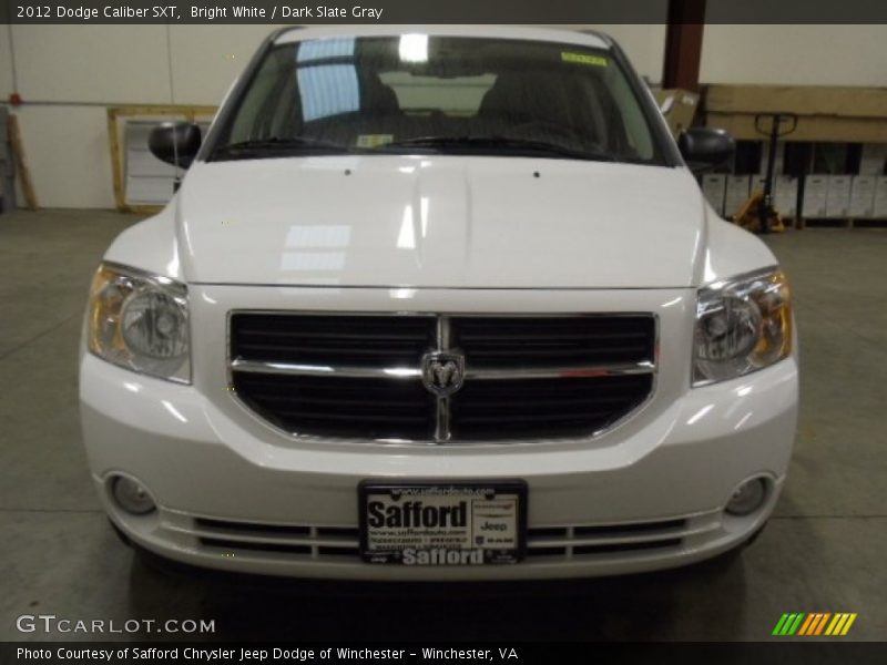 Bright White / Dark Slate Gray 2012 Dodge Caliber SXT