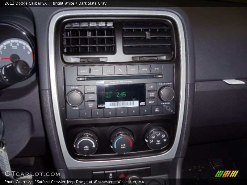 Bright White / Dark Slate Gray 2012 Dodge Caliber SXT