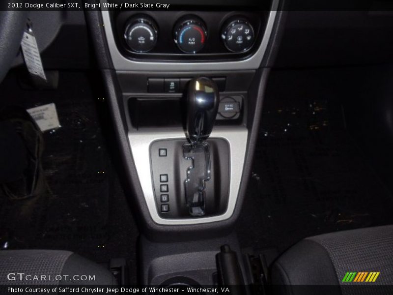 Bright White / Dark Slate Gray 2012 Dodge Caliber SXT