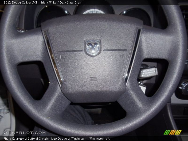 Bright White / Dark Slate Gray 2012 Dodge Caliber SXT