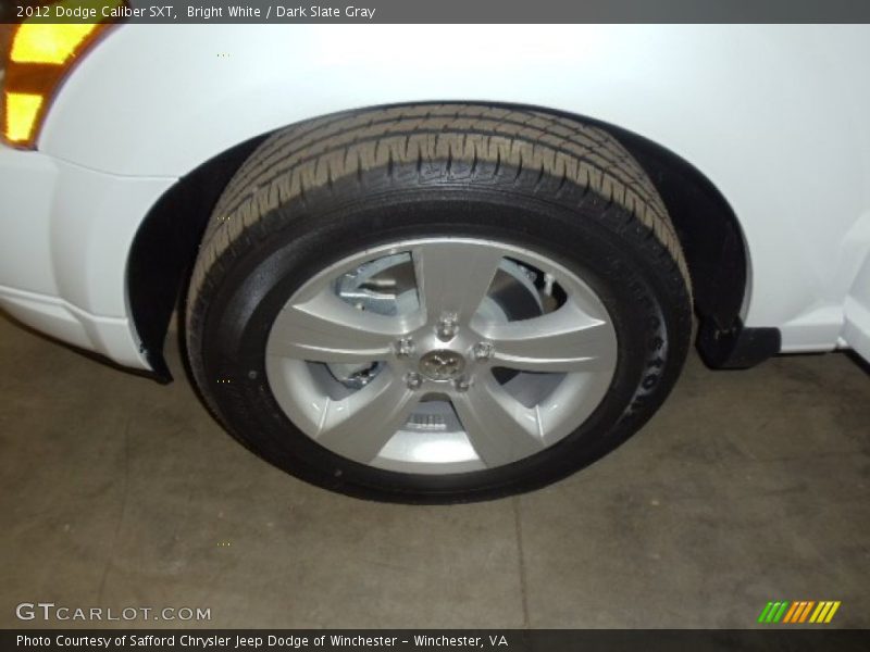 Bright White / Dark Slate Gray 2012 Dodge Caliber SXT