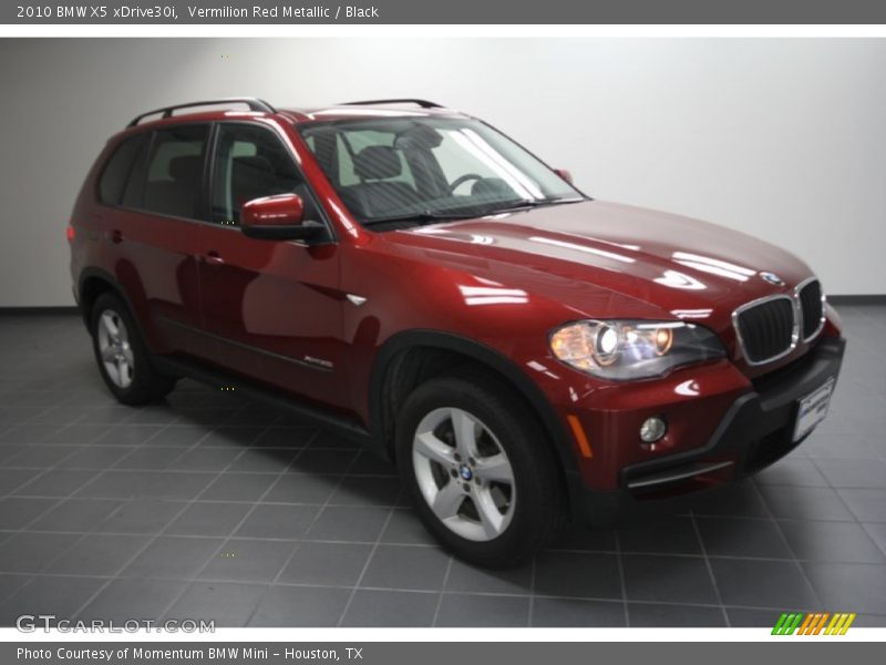 Vermilion Red Metallic / Black 2010 BMW X5 xDrive30i