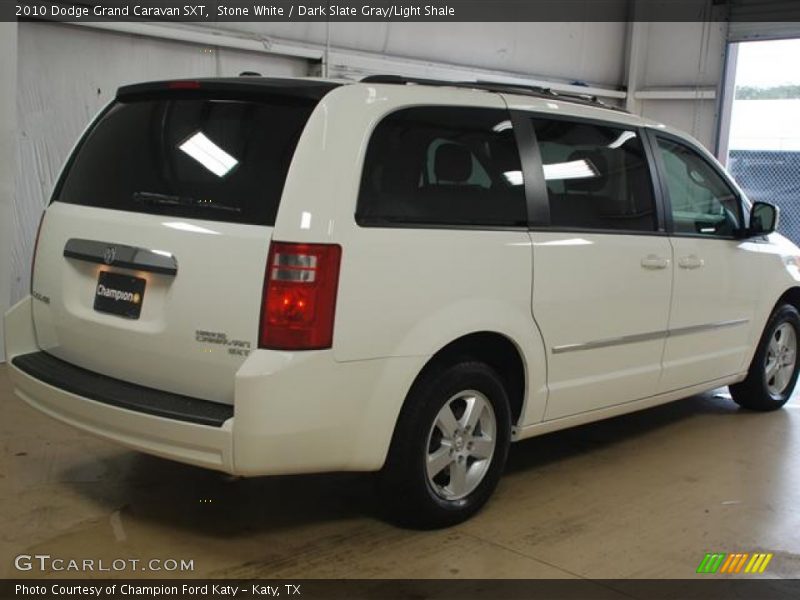 Stone White / Dark Slate Gray/Light Shale 2010 Dodge Grand Caravan SXT