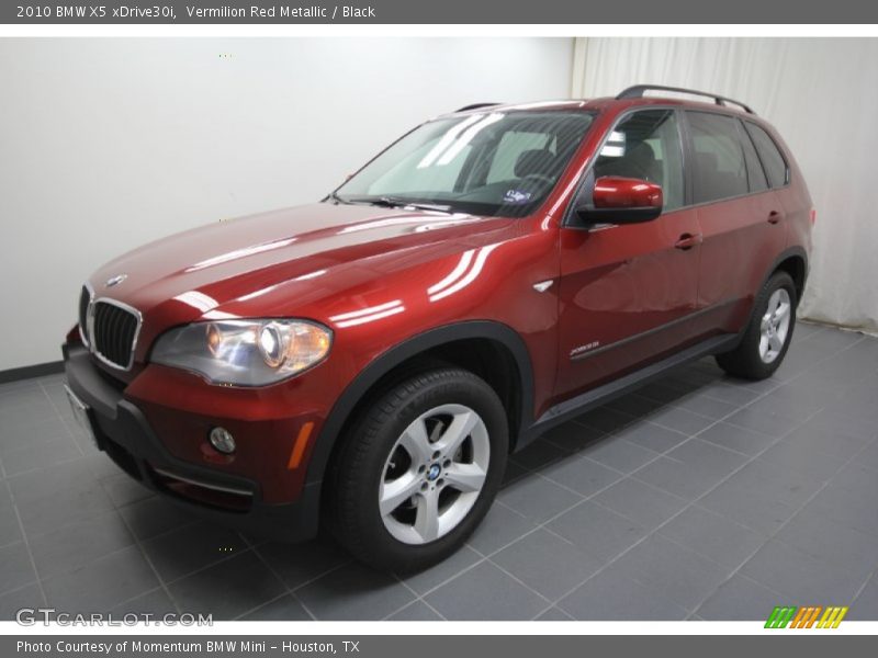 Vermilion Red Metallic / Black 2010 BMW X5 xDrive30i