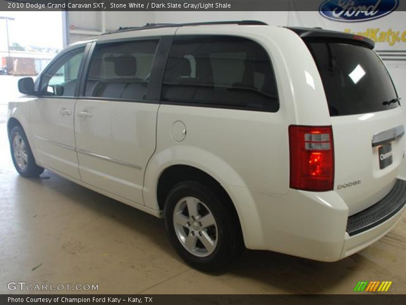 Stone White / Dark Slate Gray/Light Shale 2010 Dodge Grand Caravan SXT