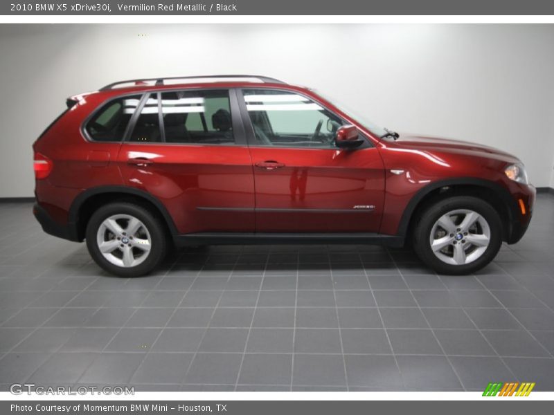 Vermilion Red Metallic / Black 2010 BMW X5 xDrive30i