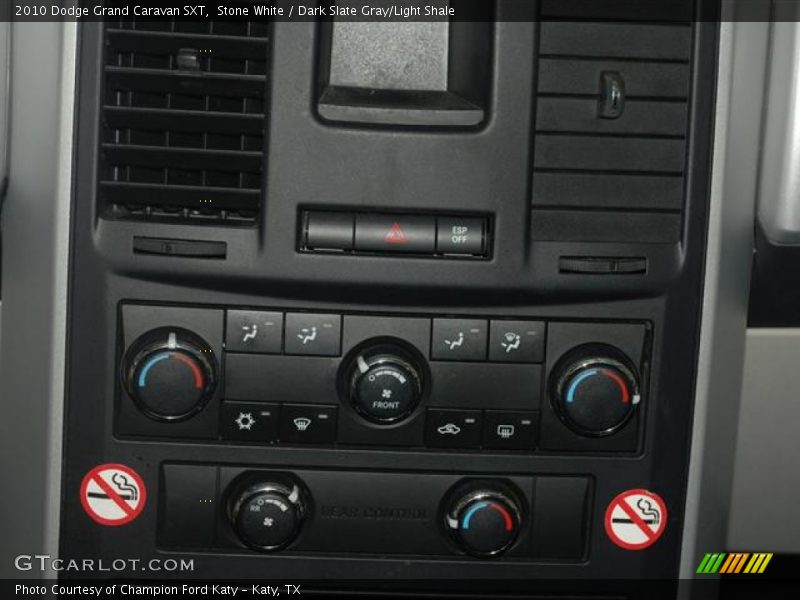 Stone White / Dark Slate Gray/Light Shale 2010 Dodge Grand Caravan SXT