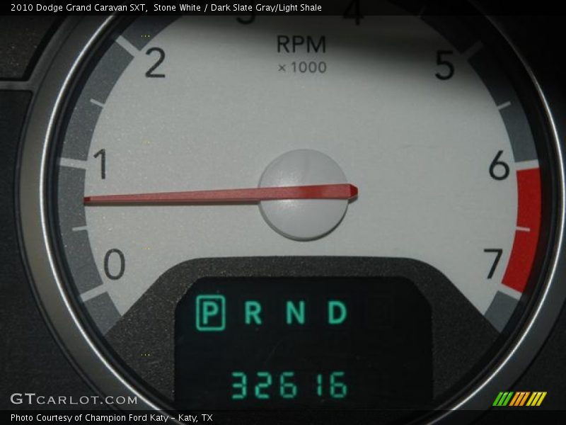 Stone White / Dark Slate Gray/Light Shale 2010 Dodge Grand Caravan SXT