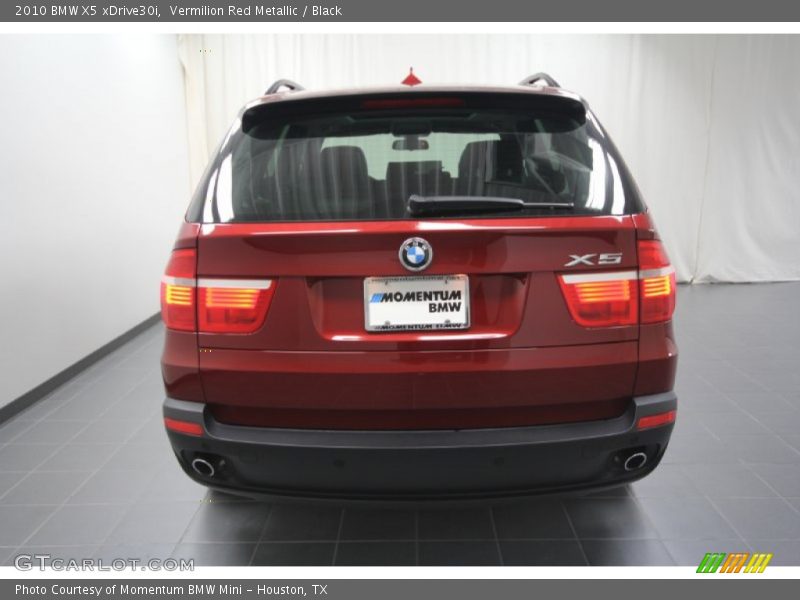 Vermilion Red Metallic / Black 2010 BMW X5 xDrive30i