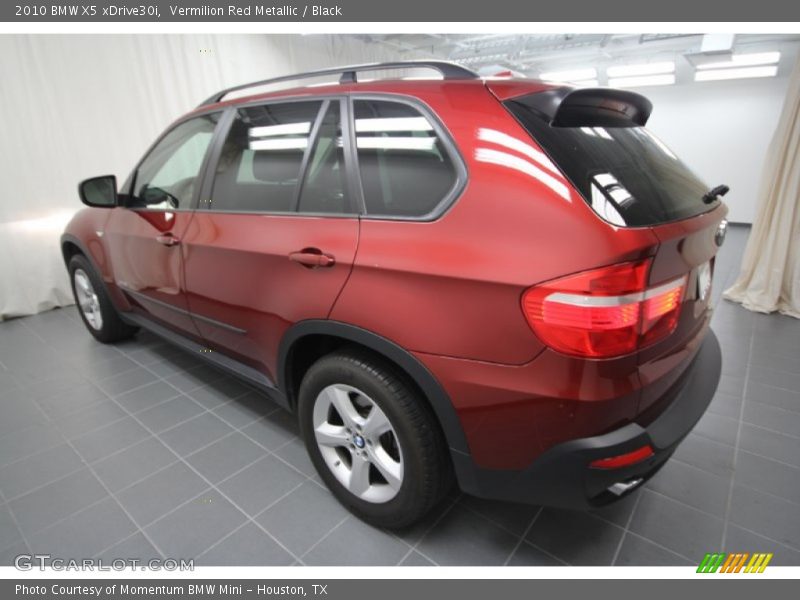 Vermilion Red Metallic / Black 2010 BMW X5 xDrive30i