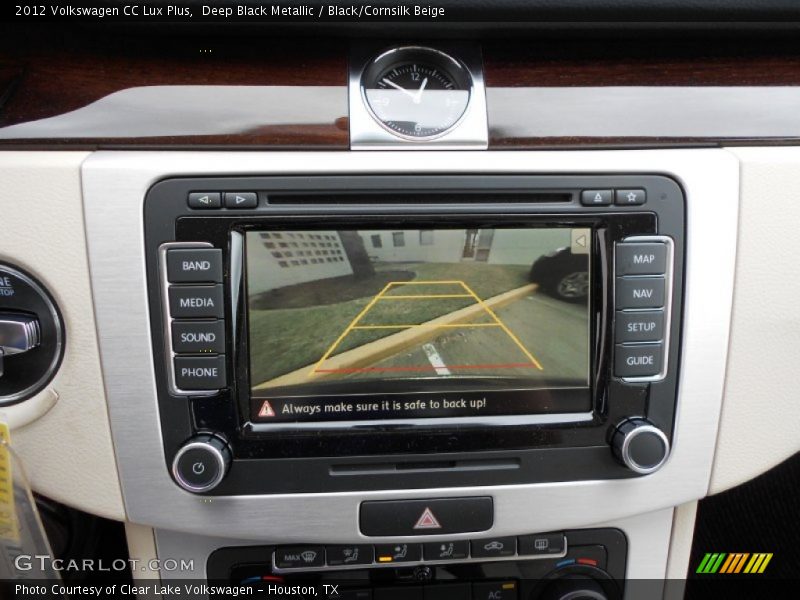 Deep Black Metallic / Black/Cornsilk Beige 2012 Volkswagen CC Lux Plus