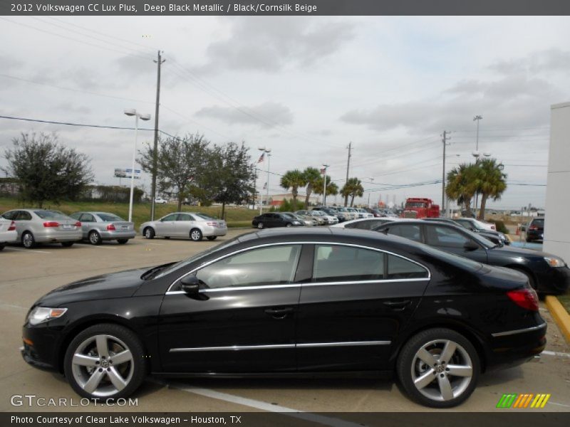 Deep Black Metallic / Black/Cornsilk Beige 2012 Volkswagen CC Lux Plus