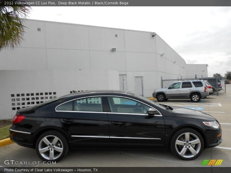 Deep Black Metallic / Black/Cornsilk Beige 2012 Volkswagen CC Lux Plus