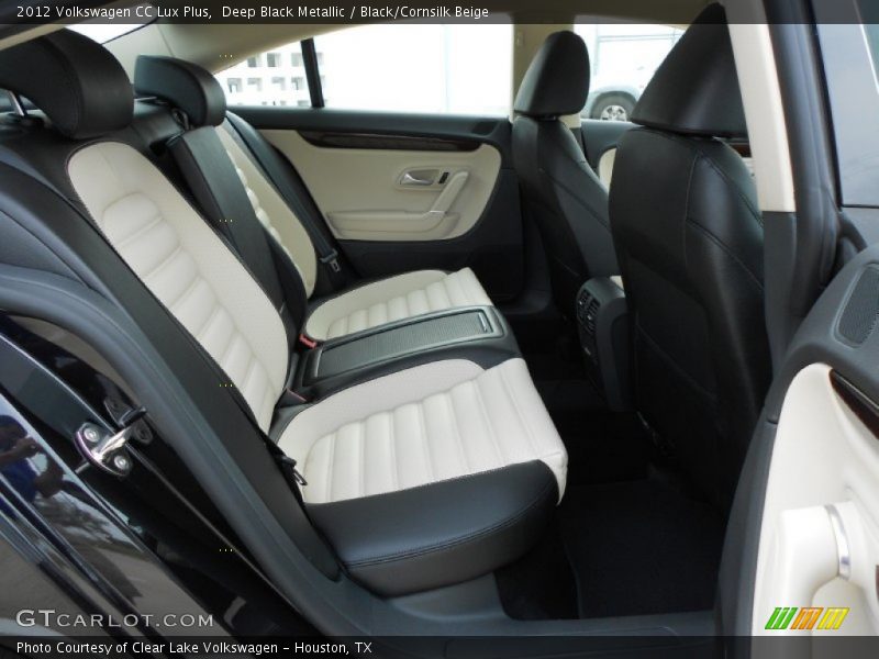 Deep Black Metallic / Black/Cornsilk Beige 2012 Volkswagen CC Lux Plus