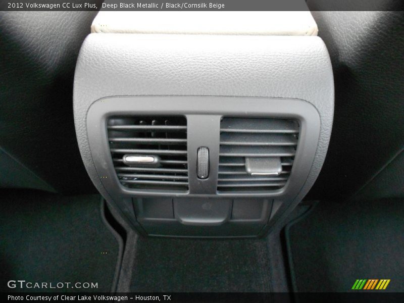 Deep Black Metallic / Black/Cornsilk Beige 2012 Volkswagen CC Lux Plus