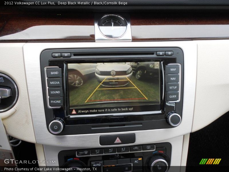 Deep Black Metallic / Black/Cornsilk Beige 2012 Volkswagen CC Lux Plus