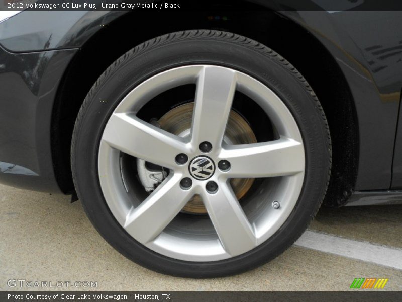 Urano Gray Metallic / Black 2012 Volkswagen CC Lux Plus