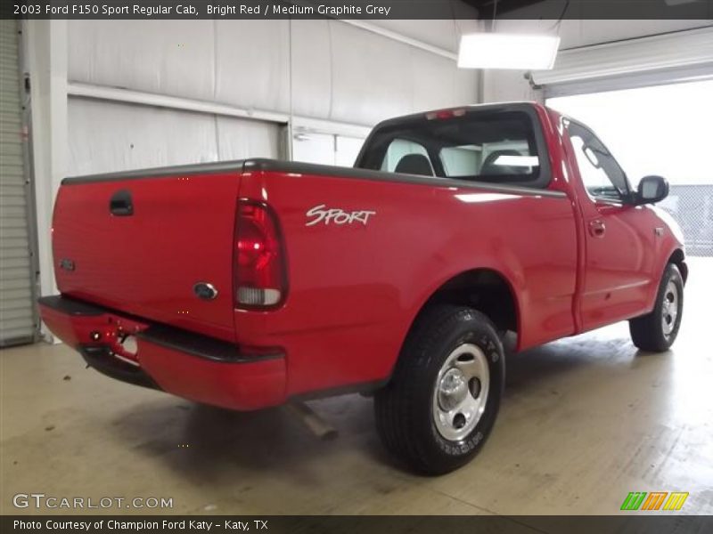 Bright Red / Medium Graphite Grey 2003 Ford F150 Sport Regular Cab