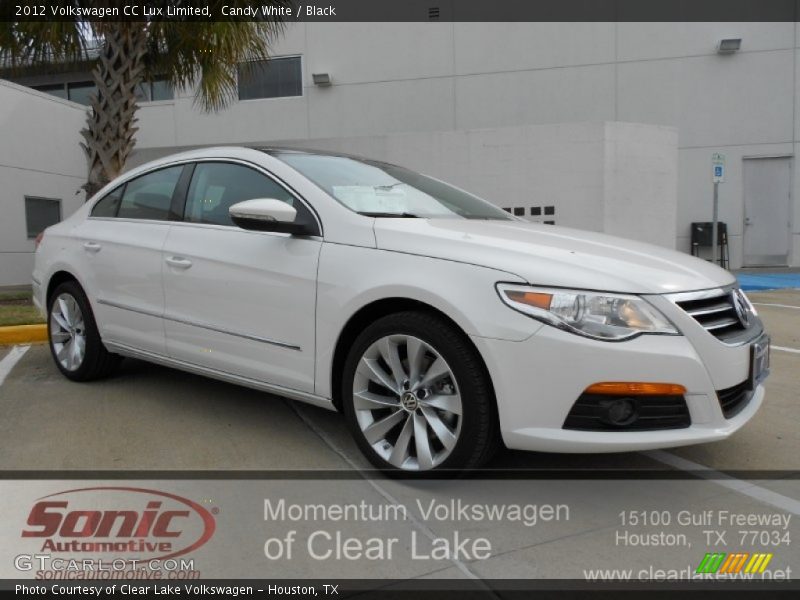 Candy White / Black 2012 Volkswagen CC Lux Limited