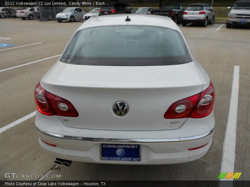 Candy White / Black 2012 Volkswagen CC Lux Limited