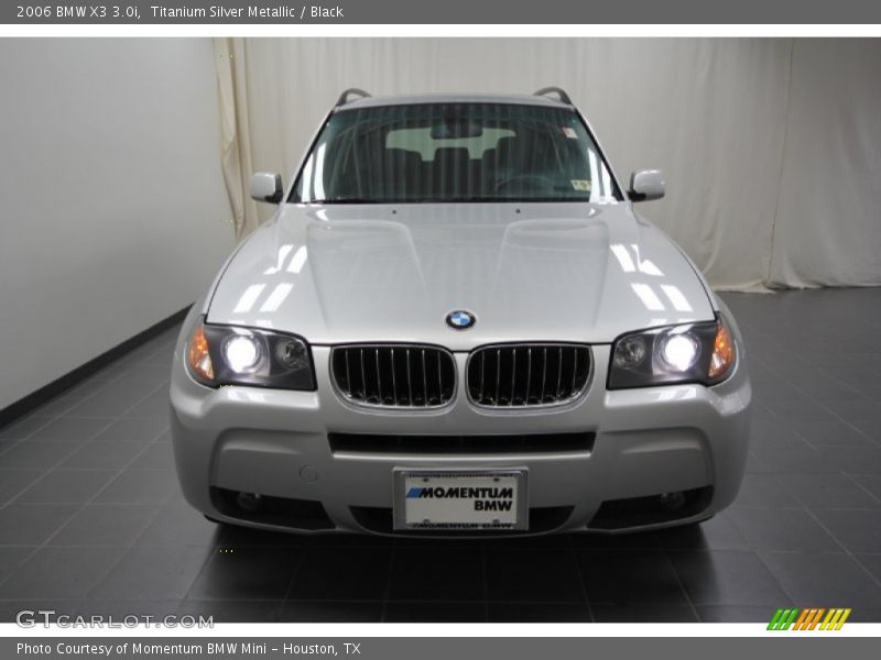 Titanium Silver Metallic / Black 2006 BMW X3 3.0i