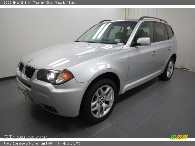Titanium Silver Metallic / Black 2006 BMW X3 3.0i