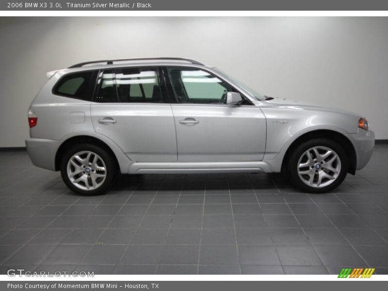 Titanium Silver Metallic / Black 2006 BMW X3 3.0i