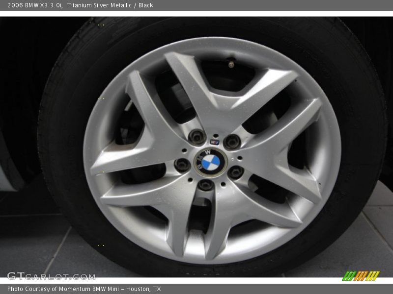 Titanium Silver Metallic / Black 2006 BMW X3 3.0i