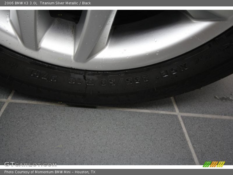 Titanium Silver Metallic / Black 2006 BMW X3 3.0i