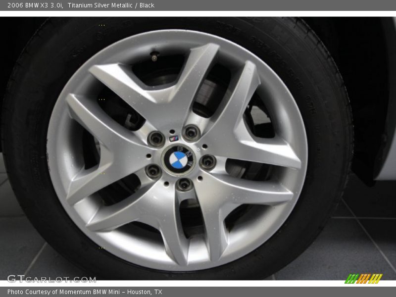 Titanium Silver Metallic / Black 2006 BMW X3 3.0i