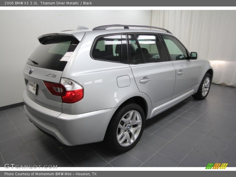 Titanium Silver Metallic / Black 2006 BMW X3 3.0i