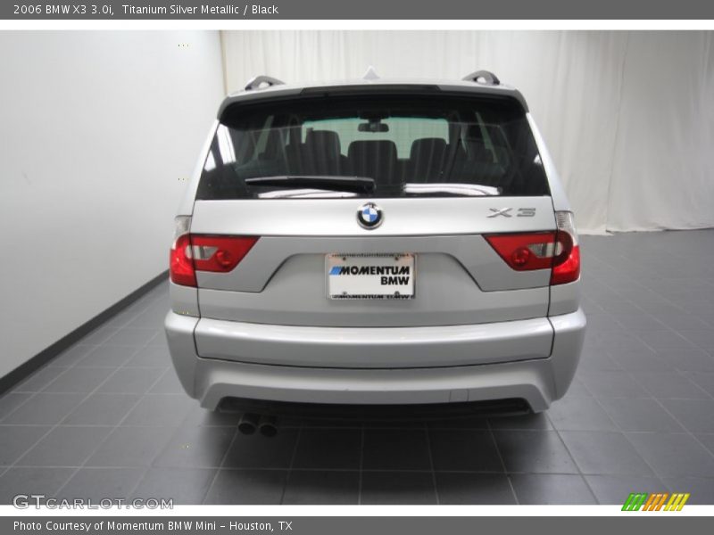 Titanium Silver Metallic / Black 2006 BMW X3 3.0i