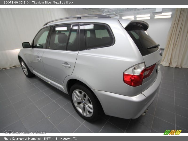 Titanium Silver Metallic / Black 2006 BMW X3 3.0i