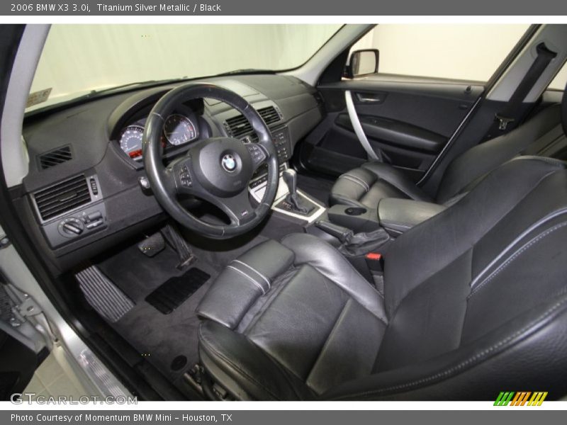 Titanium Silver Metallic / Black 2006 BMW X3 3.0i