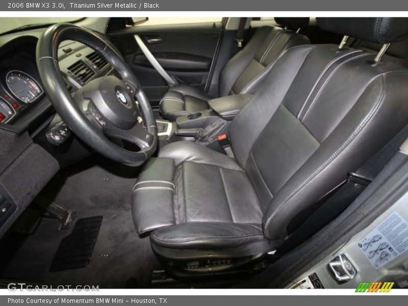 Titanium Silver Metallic / Black 2006 BMW X3 3.0i