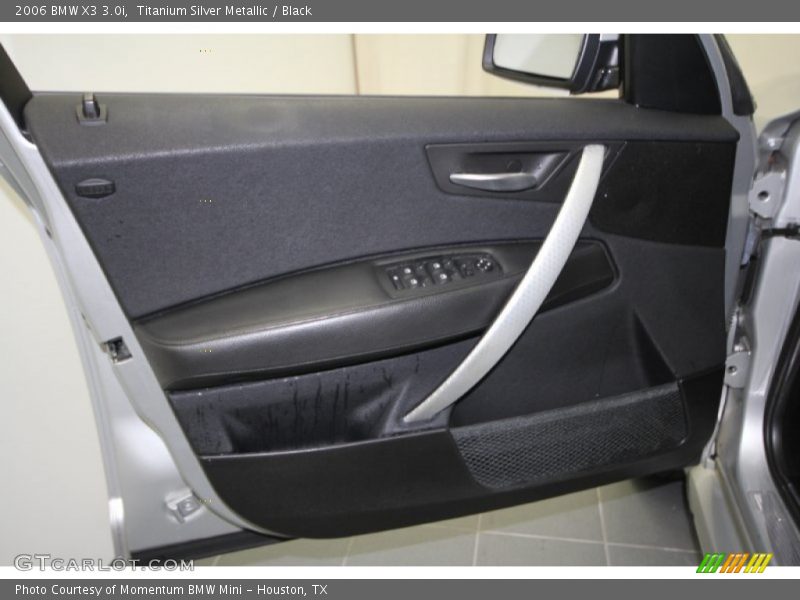 Titanium Silver Metallic / Black 2006 BMW X3 3.0i